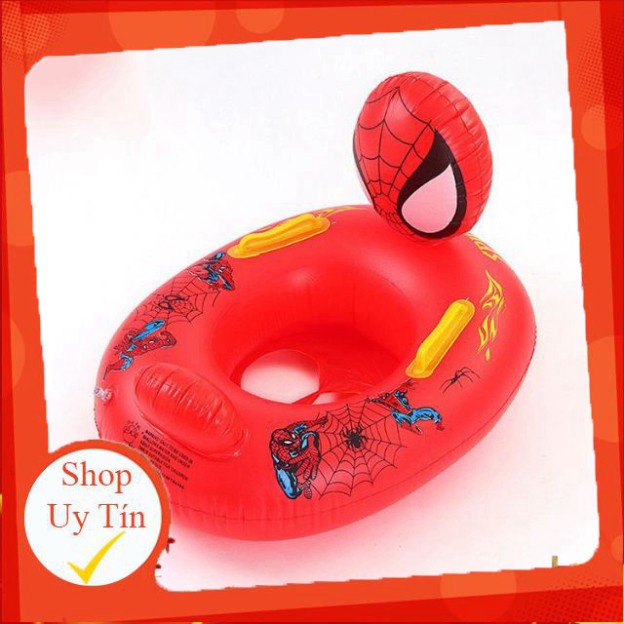 Phao bơi trẻ em hình Người Nhện Spider Man có lỗ xỏ chân Chống Lật và tay nắm an toàn cho bé – LICLAC