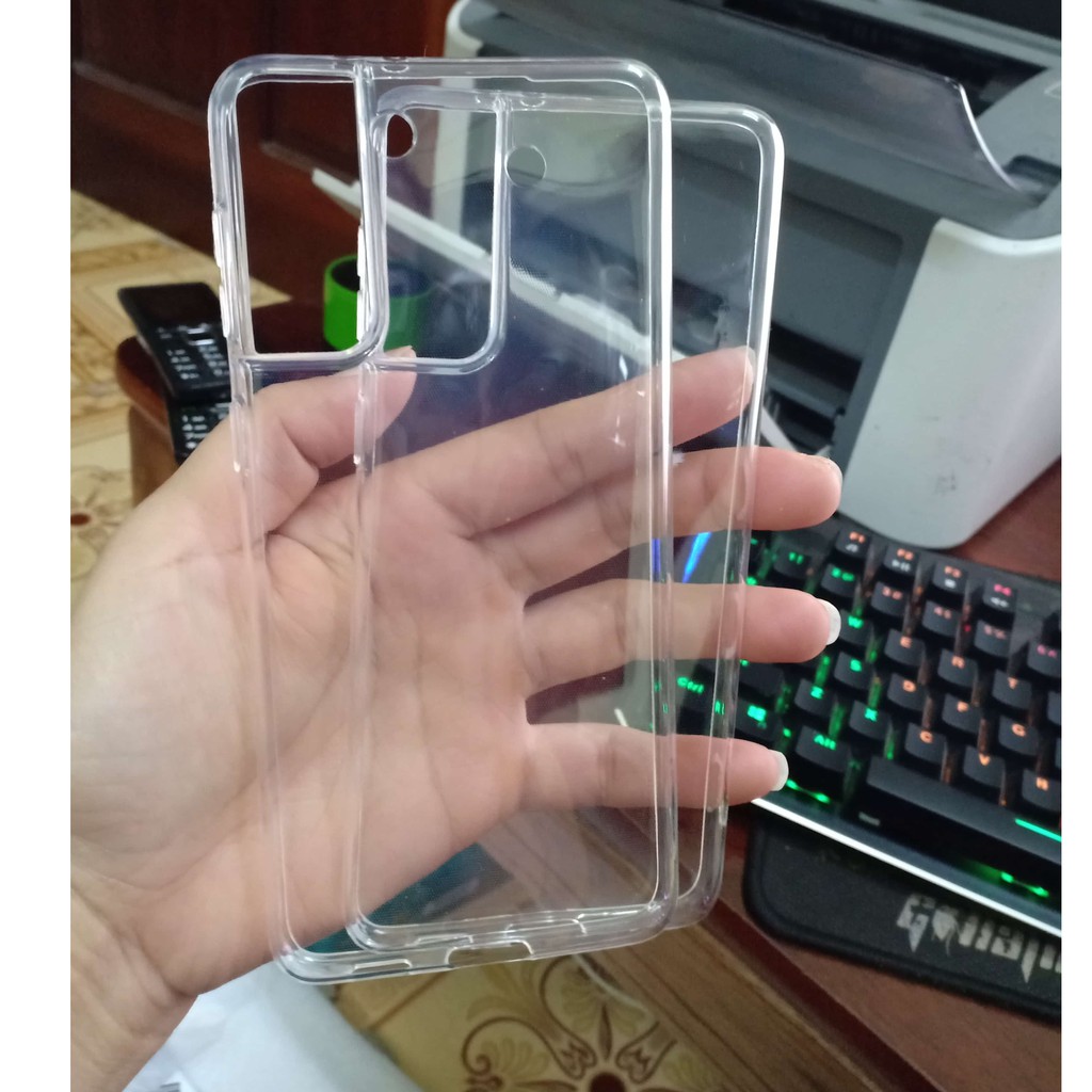 Ốp lưng silicon dẻo trong suốt Samsung Galaxy S21 Plus, S21, s21 ultra