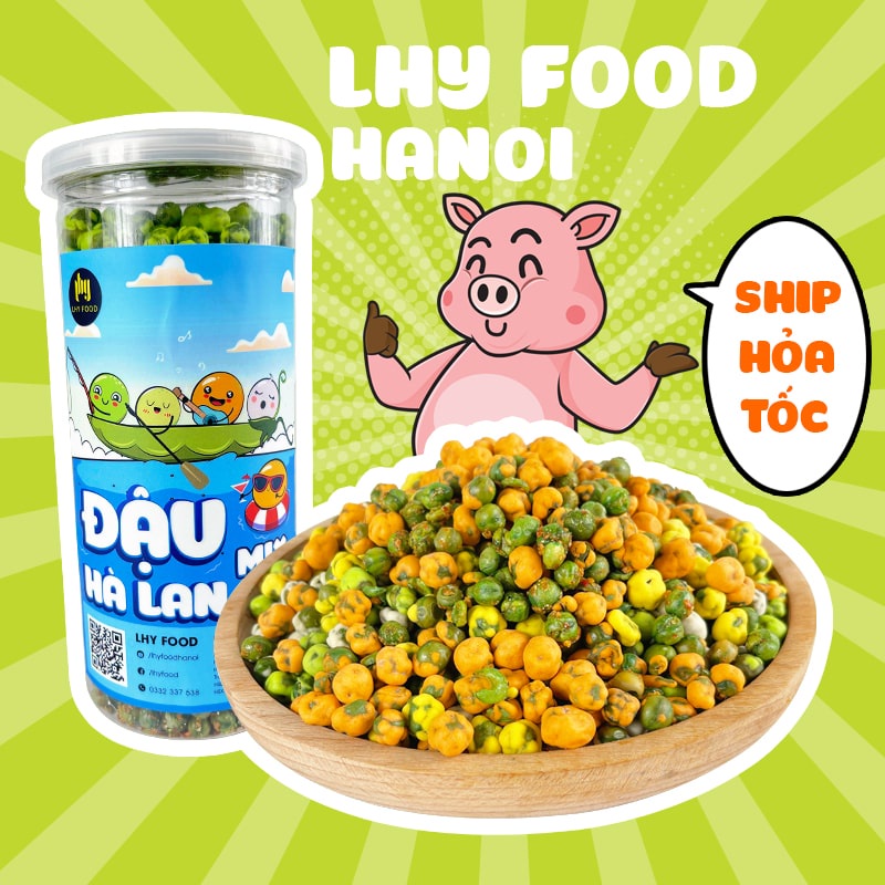 Đậu hà lan 5 vị wasabi 🍟FREESHIP🍟 phô mai tỏi ớt sữa rau củ LhyFood đồ ăn vặt 450g