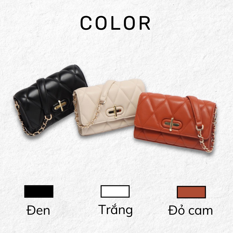 Túi xách đeo chéo cầm tay nữ trám công sở Hàn Quốc FSF563 M453 Micocah chính hãng