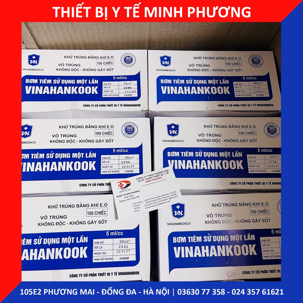 Bơm tiêm 1 lần Vinahankook 5ml