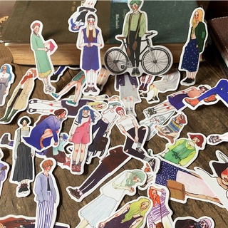 Set 171 miếng dán trang trí nhật ký hình cô gái sáng tạo