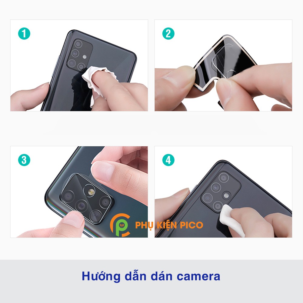 Dán camera Samsung M51 độ cứng 9H trong suốt không ảnh hưởng đến chất lượng ảnh - Cường lực camera Samsung Galaxy M51