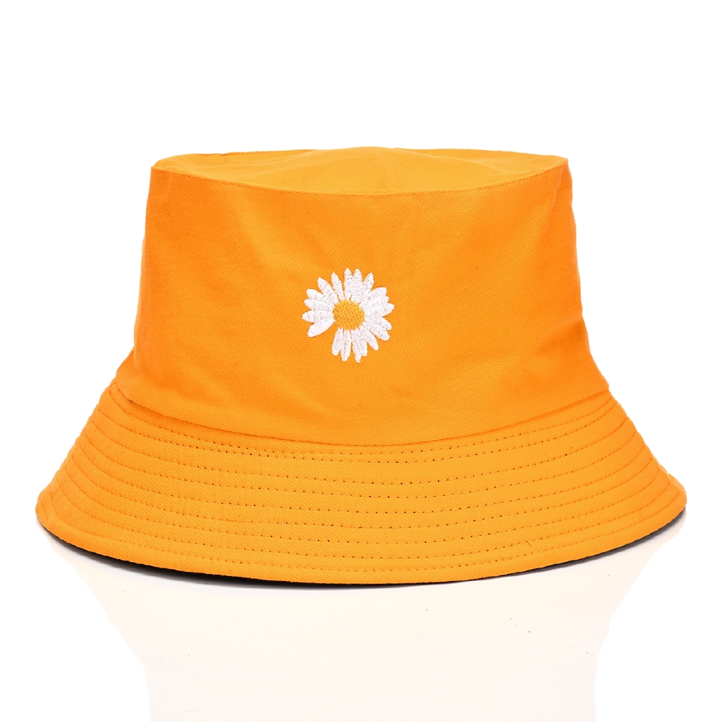 Nón Bucket Họa Tiết Hoa Cúc Thời Trang Cho Nam Nữ