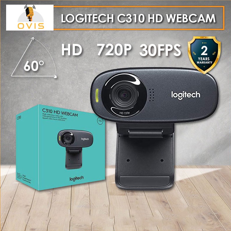 [BH 24 THÁNG] Webcam Máy Tính Logitech C310 Gọi Video Trực Tuyến HD720, Nhận Diện Khuôn Mặt, Lọc Tiếng Ồn