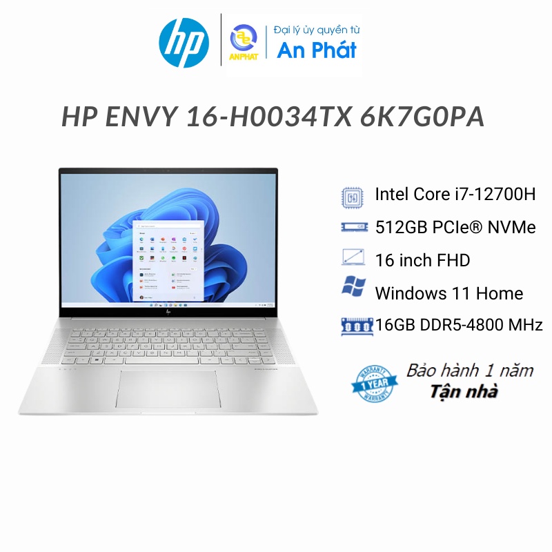  Laptop HP Envy 16-h0034TX 6K7G0PA 