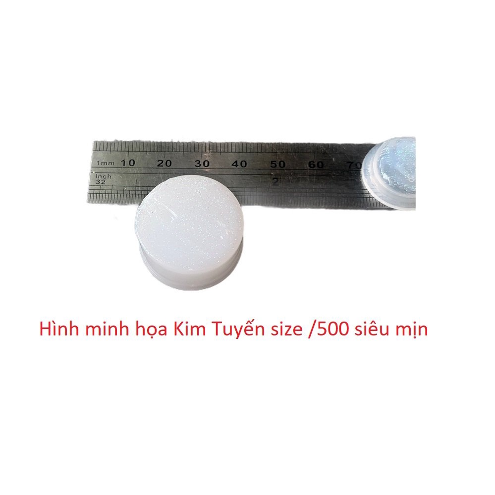 25g Sơn Acrylic Kim Tuyến Siêu Mịn Chiếu Xanh Lá (C03/500)