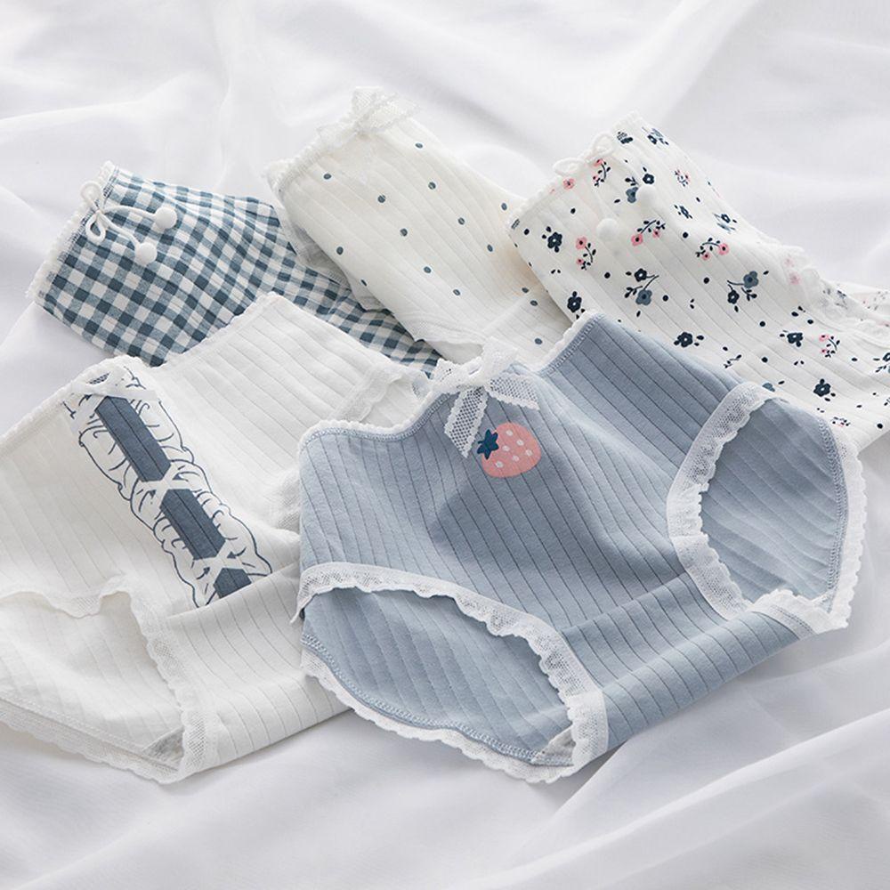 Quần Lót Cotton Lưng Vừa Thoáng Khí Gợi Cảm Cho Nữ