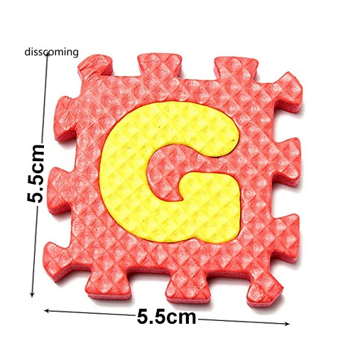 Set 36 tấm đệm ghép hình chữ và số cho trẻ nhỏ