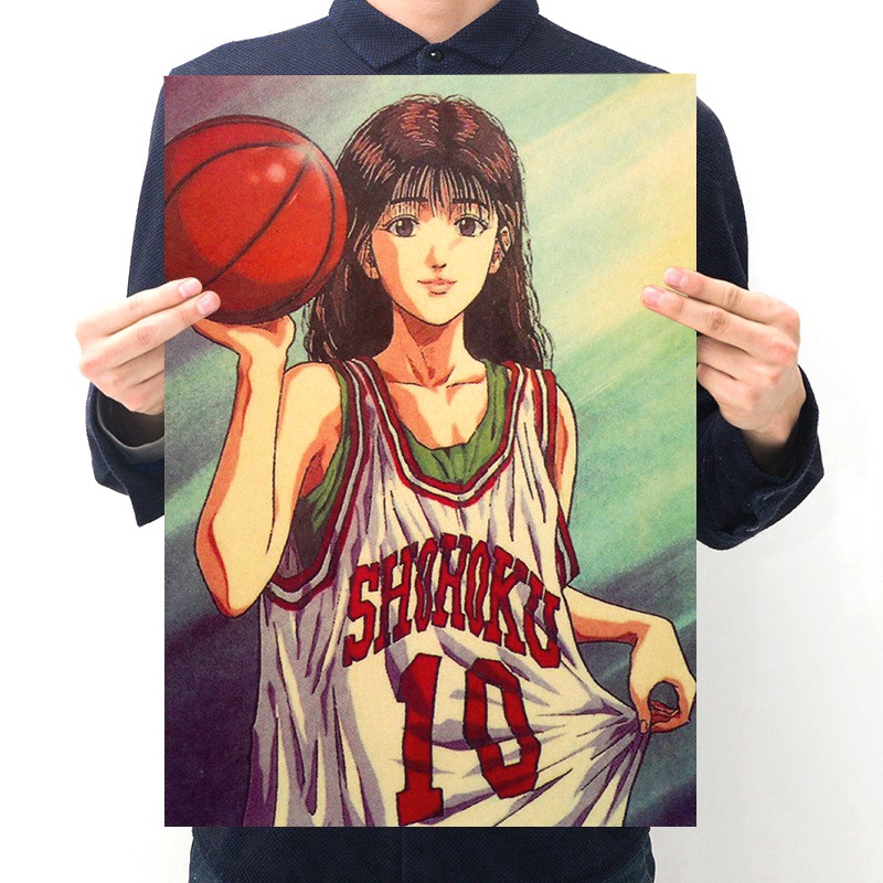 Tấm poster treo trang trí phòng in hình nhân vật trong phim hoạt hình "Slam Dunk" | BigBuy360 - bigbuy360.vn