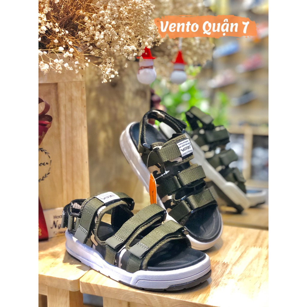 Sandal Vento Quai Ngang Thời Trang NV1001 Màu Kaki Camo