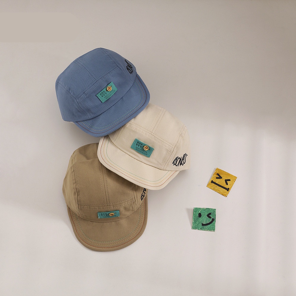 Mũ Lưỡi Trai Vành Mềm Thêu Chữ Dành Cho Bé