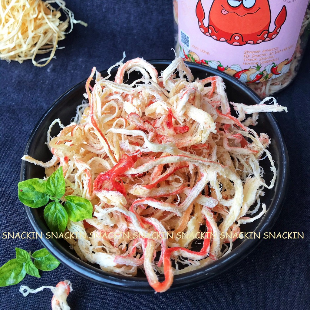 Mực xé sợi hấp nước dừa SNACKIN, hũ pet 250g, 180g, 100g, ăn vặt Hà Nội | BigBuy360 - bigbuy360.vn