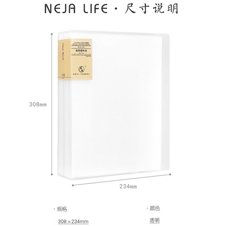 Bìa lá, File lá, Clear Book A4 trắng trong đủ kích cỡ 10/20/40/60/80/100 lá