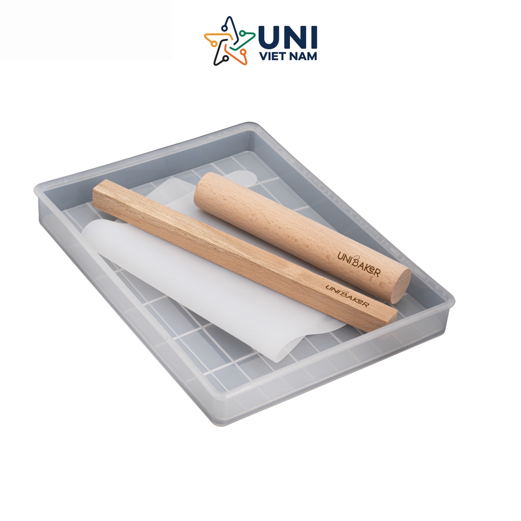 Bộ dụng cụ làm kẹo Nougat nhựa PP có vạch chia Unibaker MB309