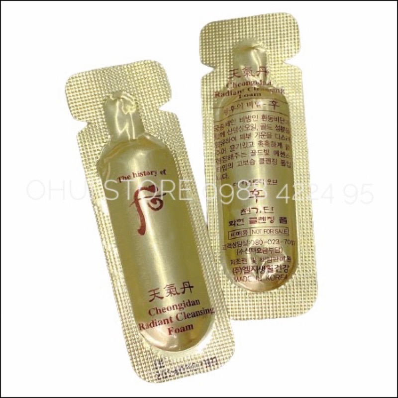 [ Flash sale] CÒN ÍT - 1 gói sữa rửa mặt tái sinh Whoo chỉ 4,5k