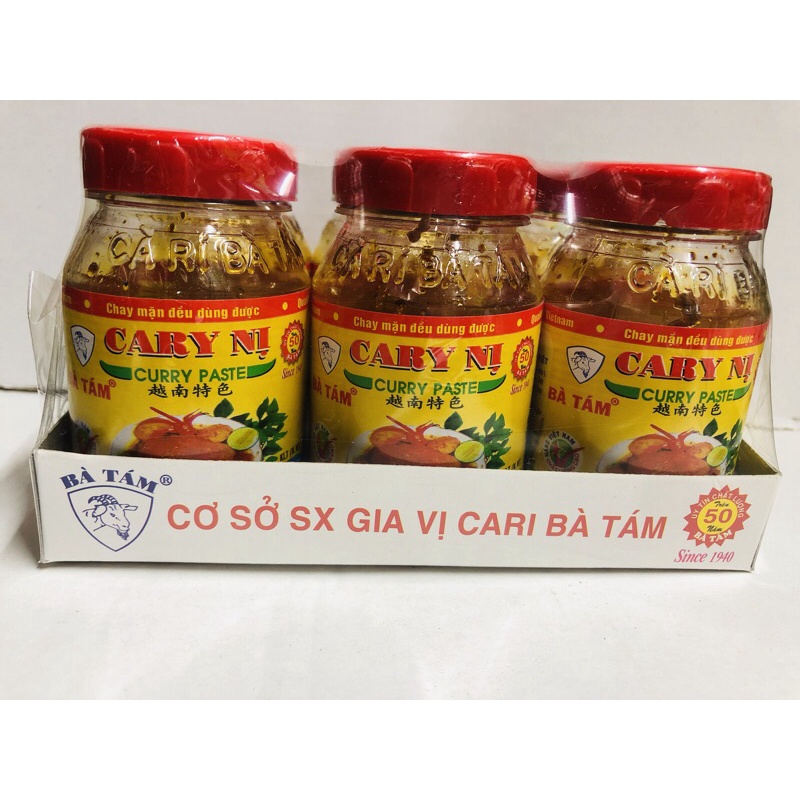 Cà ri Nỵ BÀ TÁM - lốc 6 hủ ( 6 hủ x 70g)