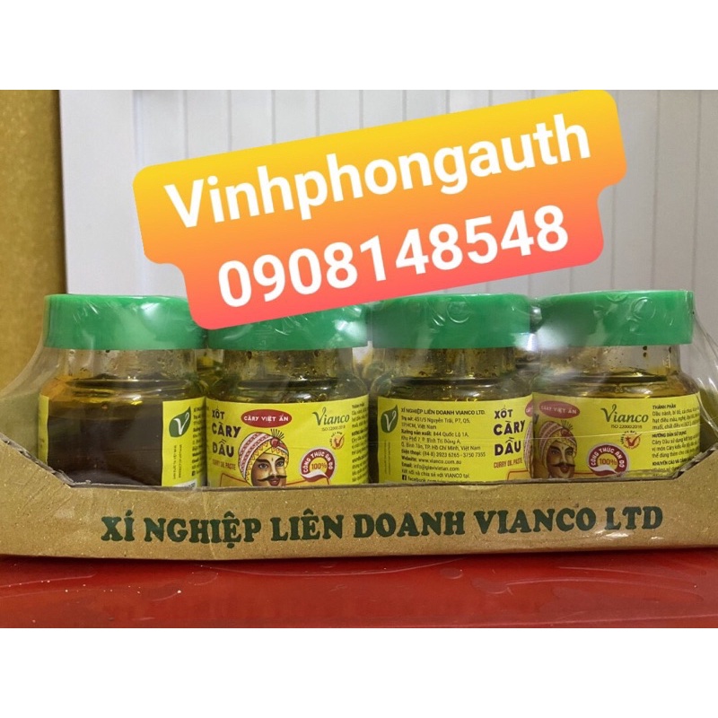Hũ Xốt cà ri dầu Vianco , nhãn Đầu bếp Ấn Độ - Cà ry Việt Ấn 50g
