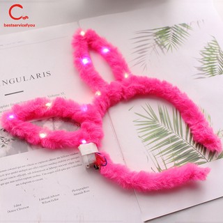 Cài Tóc Tai Thỏ Có Đèn Led Phát Sáng Độc Đáo