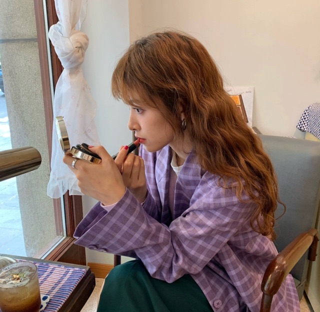 [OD] [SALE] Áo Khoác Blazer/Vest Kẻ Caro Tím Trendy Ulzzang Hàn Quốc | BigBuy360 - bigbuy360.vn