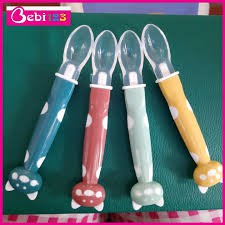 Thìa ăn dặm silicol cho bé hình mèo