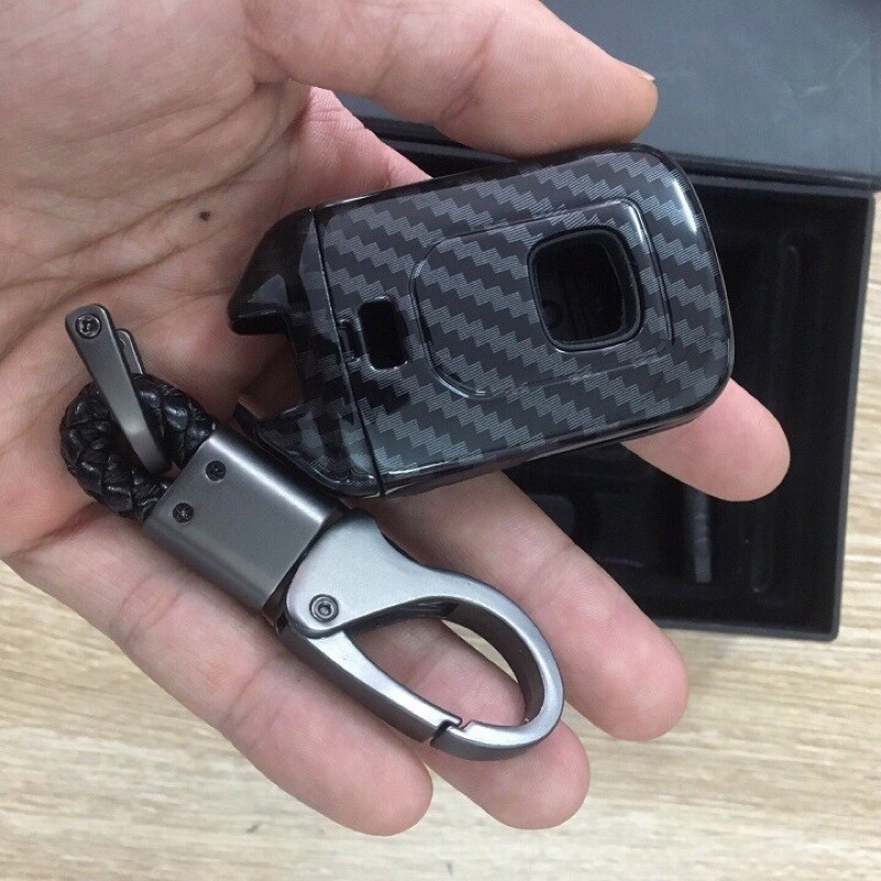 Ốp chìa khoá vân cacbon - CRV - honda - 2020 là chìa 3 nút/4 nút bảo vệ chìa khóa bền đẹp sang trọng