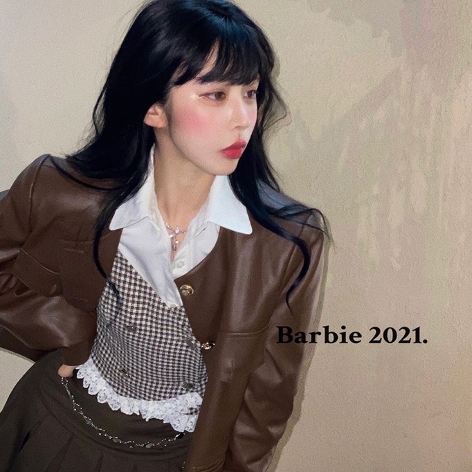 【F&amp;X】Đầm sơ mi lụa xếp ly phối thắt lưng thời trang xuân thu mới cho nữ