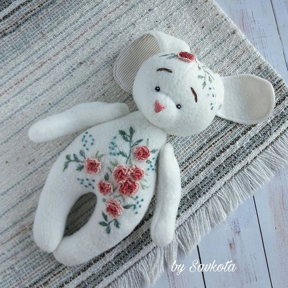 DIY nguyên liệu tự thêu thỏ bông BIG size- KIT NGUYÊN LIỆU RABBIT TỰ LÀM- QUÀ TẶNG EM BÉ- BÁCH HÓA NA NA