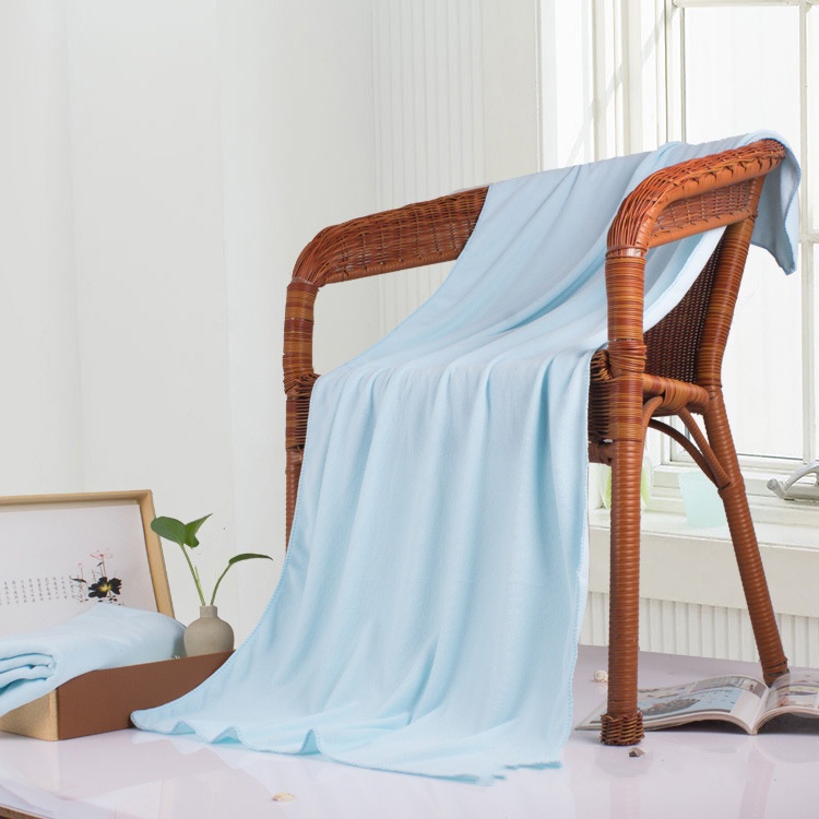 Khăn Tắm 70X140Cm Cỡ Lớn Sợi Siêu Mềm Thấm Hút Tốt Màu Trơn Dùng Khi Đi Du Lịch/Tập Gym/Thể Thao