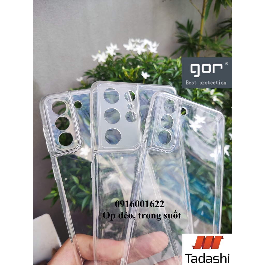 Ốp Lưng Dẻo Gor Samsung Note 20/ 20 Ultra/ 9/10/ 10Plus/ Galaxy S21, S21 Plus, S21Ultra, S20, S20FE, S20Plus Trong Suốt