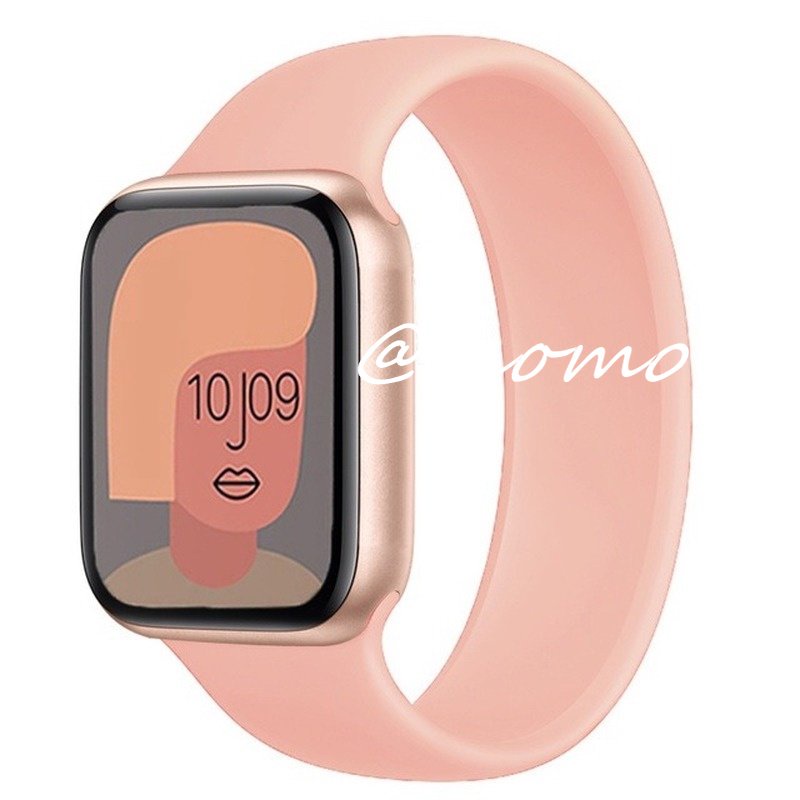 Dây Đeo Silicon Co Giãn 45Mm 41mm 44Mm 40mm 38mm 42mm Cho Đồng Hồ Thông Minh Apple Watch Band 7 6 5 4 3 Se