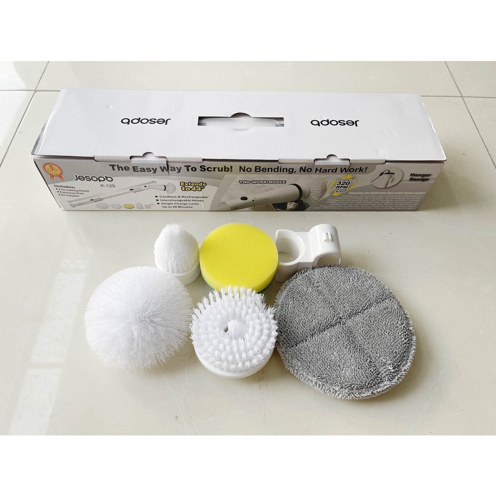 Bộ phụ kiện 5 đầu thay thế cọ sàn nhà vệ sinh