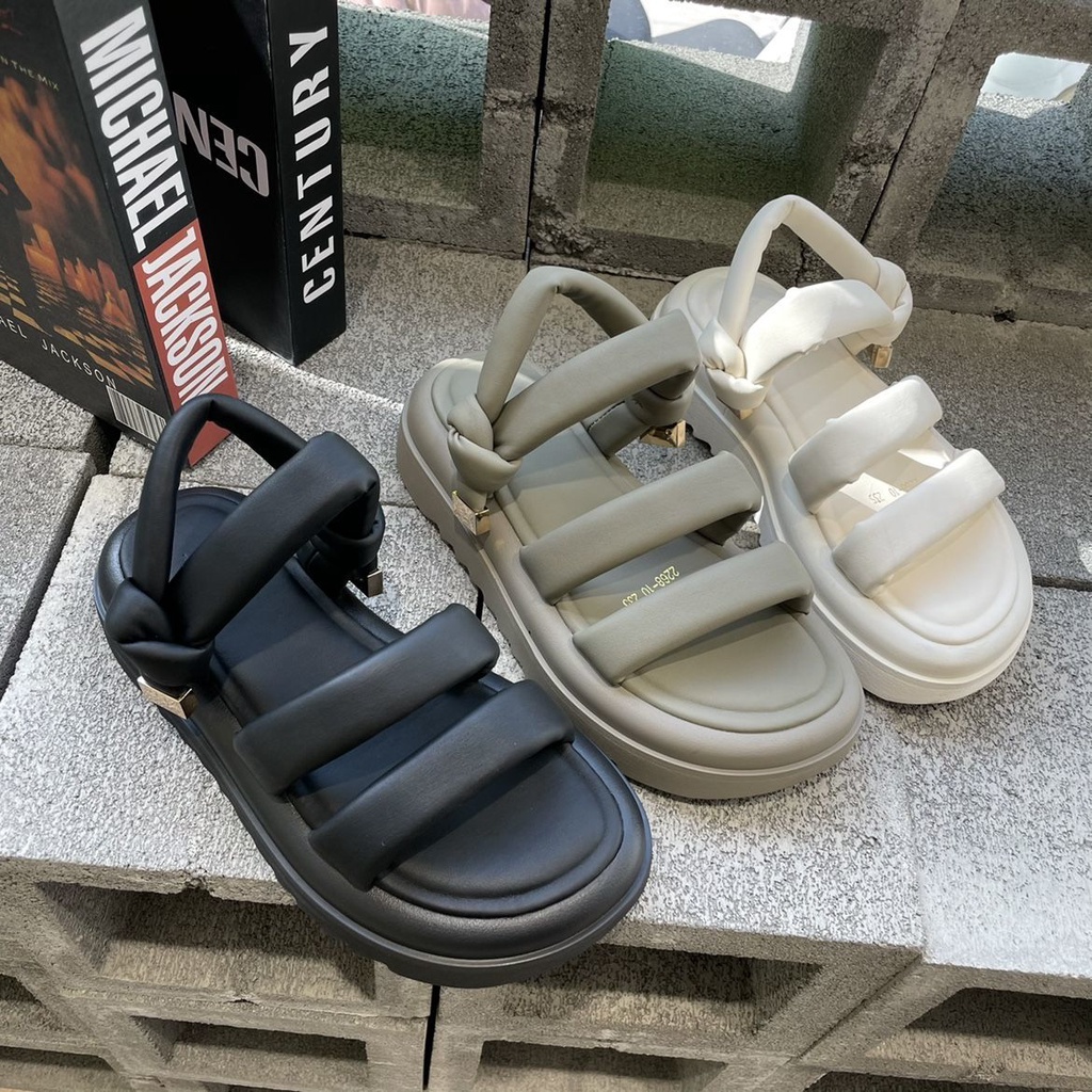 Giày Sandal Đế Dày Tăng Chiều Cao Phong Cách Pháp Thiết Kế Mới Thời Trang Mùa Hè Cho Nữ