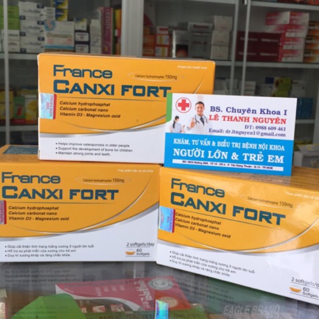 ✅(chính hãng cao cấp)France CANXI FORT- bổ sung calci