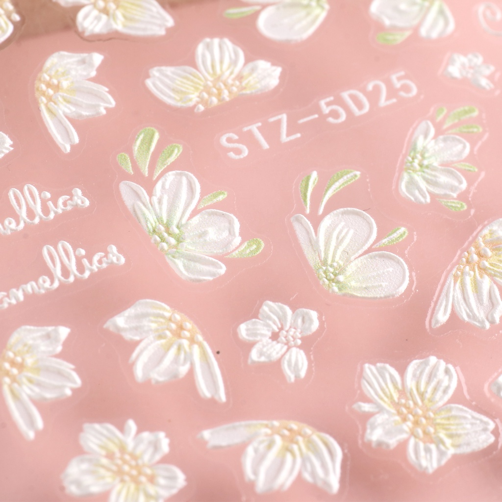 Phụ Kiện Trang Trí Móng Tay Hình Hoa Tulip 5D Bằng Acrylic