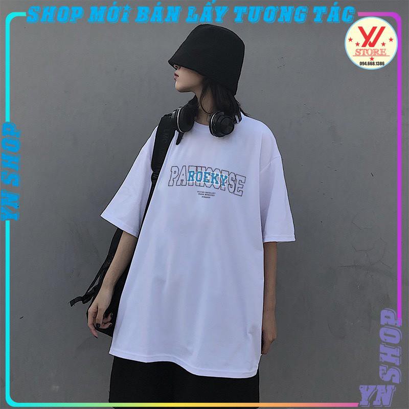 Áo thun nữ tay lỡ ROEKY , áo  phông form rộng unisex phong cách ulzzang hàn quốc