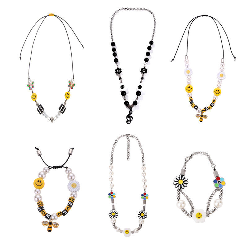 vòng cổ Mặt Hình Hoa Cúc Phong Cách Hip Hop