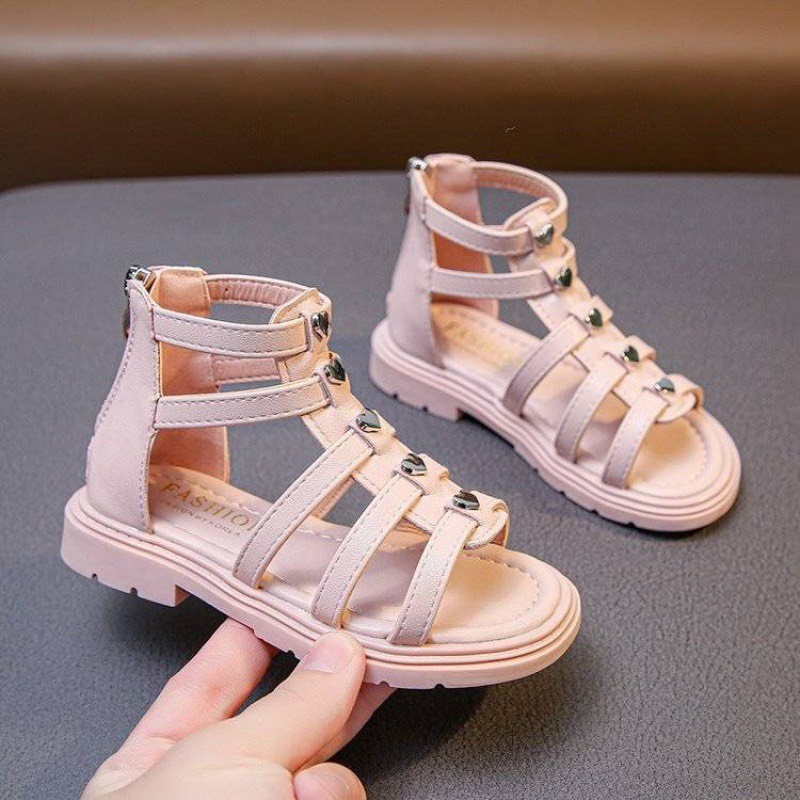 Sandal dép quai hậu chiến binh trái tim cho bé gái từ 3 đến 10 tuổi (M278)