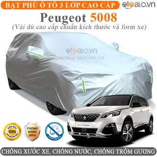 Bạt trùm che phủ dành cho xe Peugeot 5008 vải dù oxford 3 lớp cao cấp - OTOALO