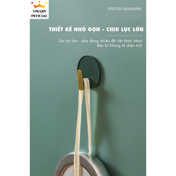 Bộ 4 Móc Treo Đồ Dán Tường Siêu bền, Chịu lực tốt - YouQin
