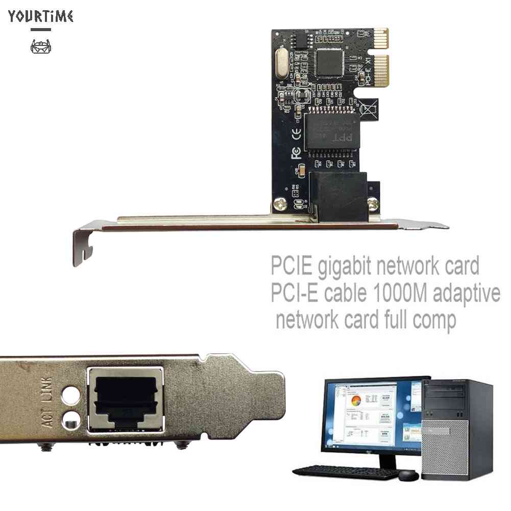 Thẻ Mạng Gigabit Ethernet PCI Express RJ45 LAN Adapter Cho Máy Tính Để Bàn