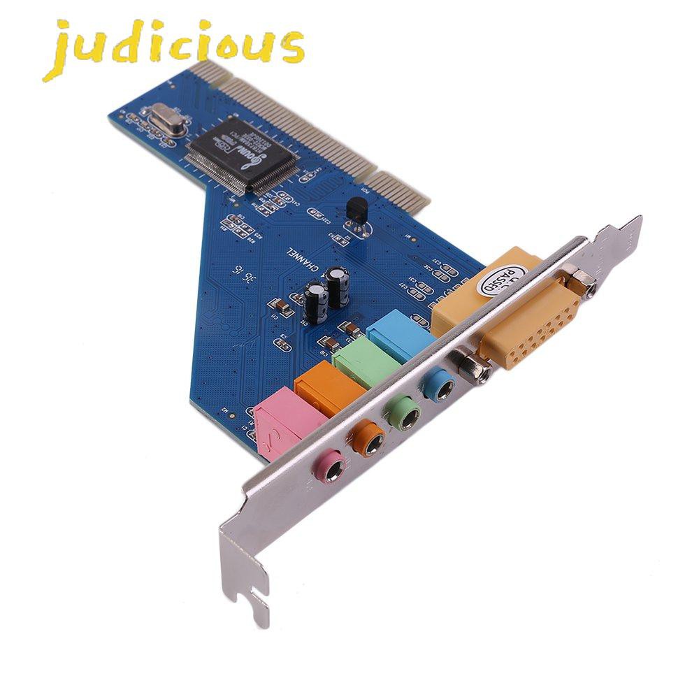 Card Âm Thanh 4 Kênh 5.1 3d Pci Cho Pc Windows Xp / Vista / 7 | BigBuy360 - bigbuy360.vn