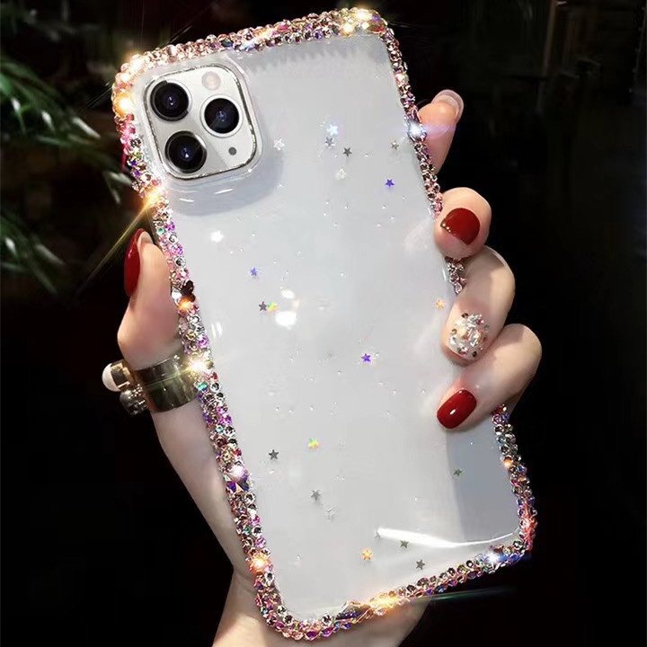Ốp Điện Thoại tpu Mềm Trong Suốt Họa Tiết Ngôi Sao Lấp Lánh Cho iPhone13Pro 11 14Pro 12 XSMAX XR 8PLUS 7P 6S Xsm