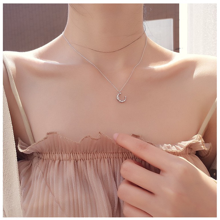 vòng cổ Mặt Trăng Đính Đá C109