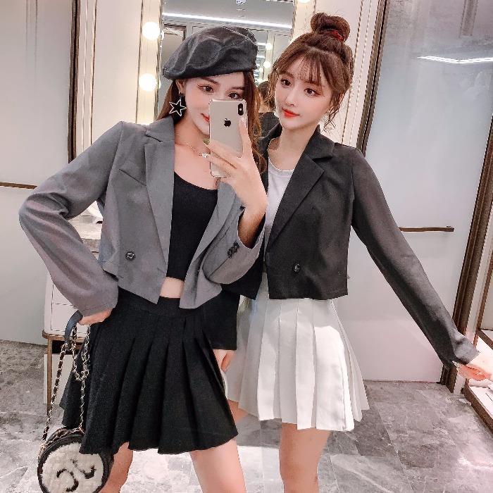 Áo Khoác Dài Tay Thời Trang Mùa Xuân Giản Dị Dành Cho Nữ