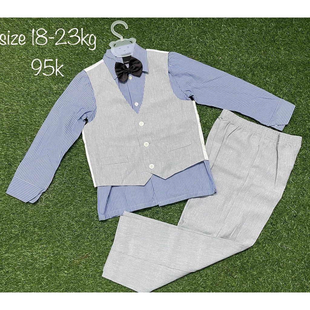 set vest bé trai 3 chi tiết cho bé từ 10 kg đến 25 kg (hình tự chụp không qua edit)