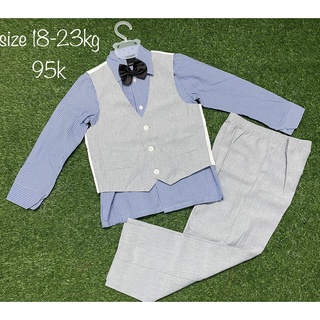 Set vest bé trai 3 chi tiết cho bé từ 10 kg đến 25 kg