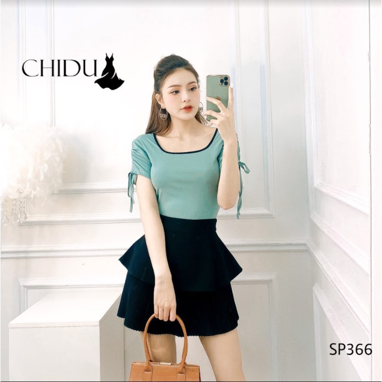 [ Mã WASTAPR giảm 10K đơn 50K] CHIDU Áo phông rút tay nữ tính SP366