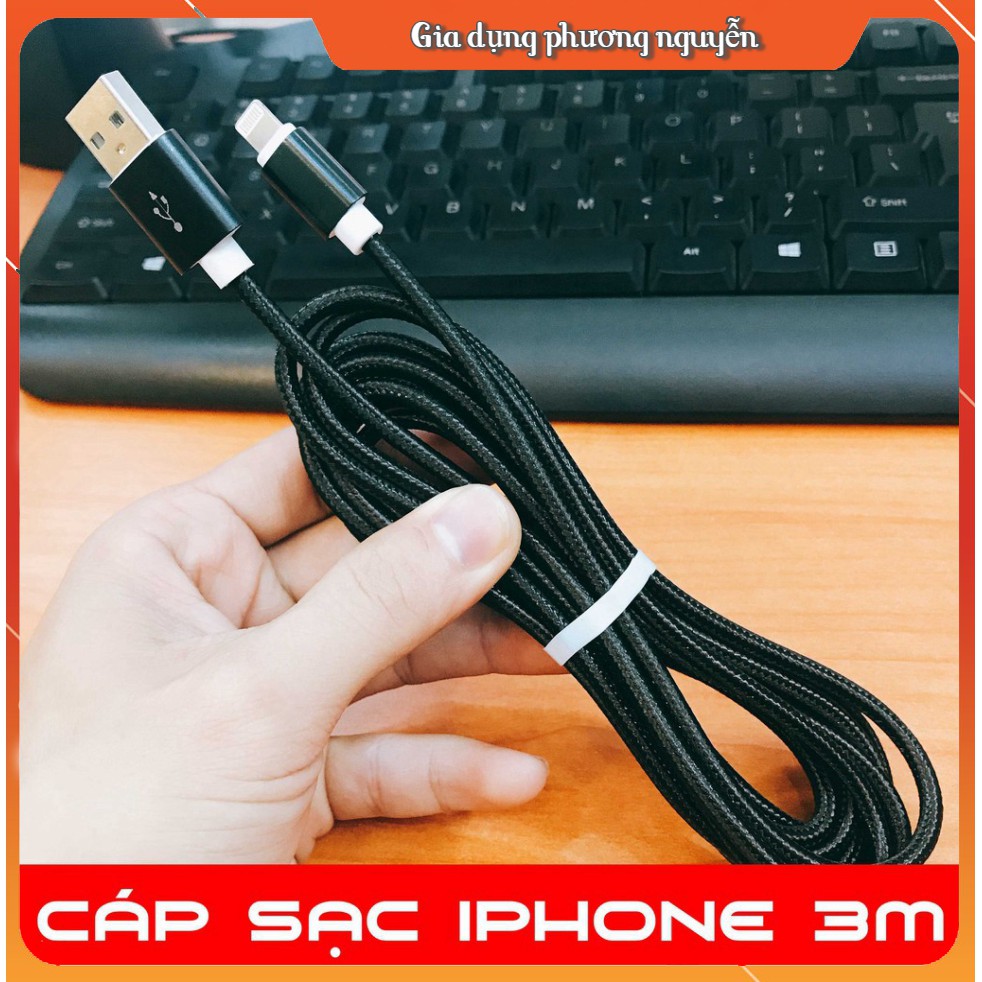 DÂY SẠC IPHONE 3 MÉT HÀNG LOẠI 1