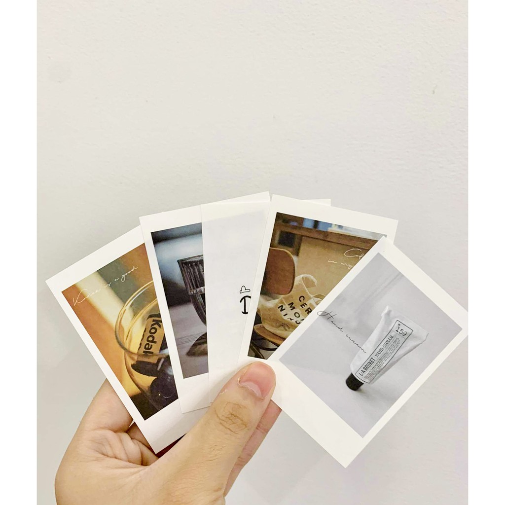 Set 50 Hình in kiểu Polaroid Aesthetic Trang Trí Sổ Bullet Journal - Set Ảnh in Trang Trí Sổ Tay